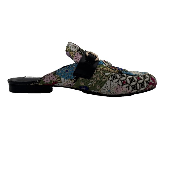 Steve Madden Kandi Slip-On Mule Elephant Tapestry Embellished Floral Beaded, 9.5 - Picture 6 of 16